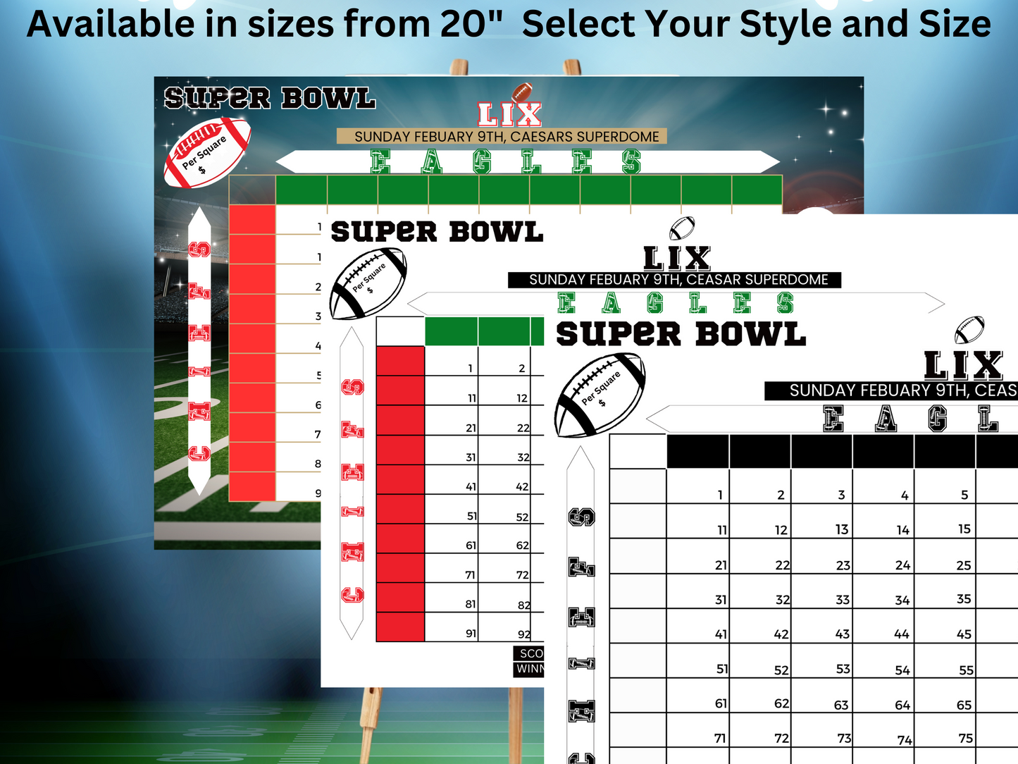 Printed + Shipped Game Day Predictions Game, Super Bowl Game, 17 questions for guests to answer, make your predictions,Super Bowl Party Game