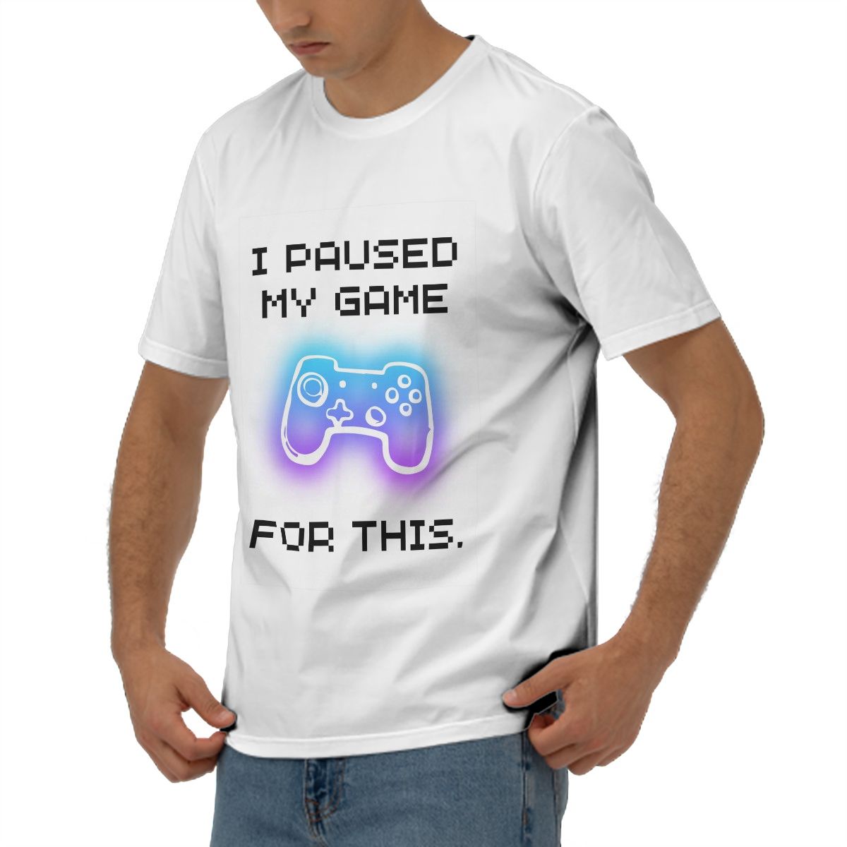 I Paused my game for this (White)