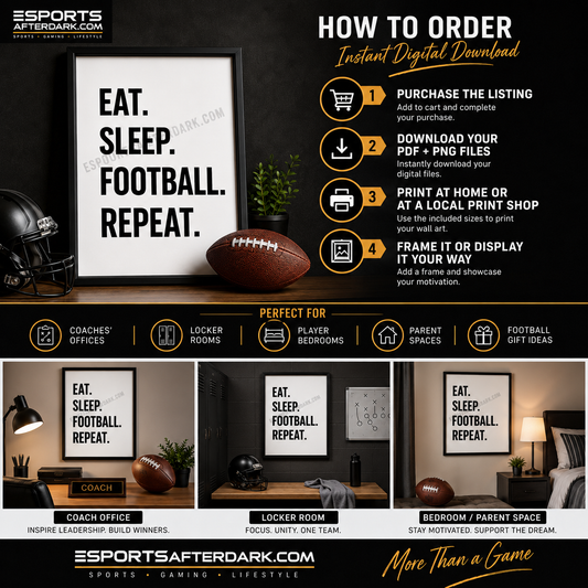 eat sleep football repeat