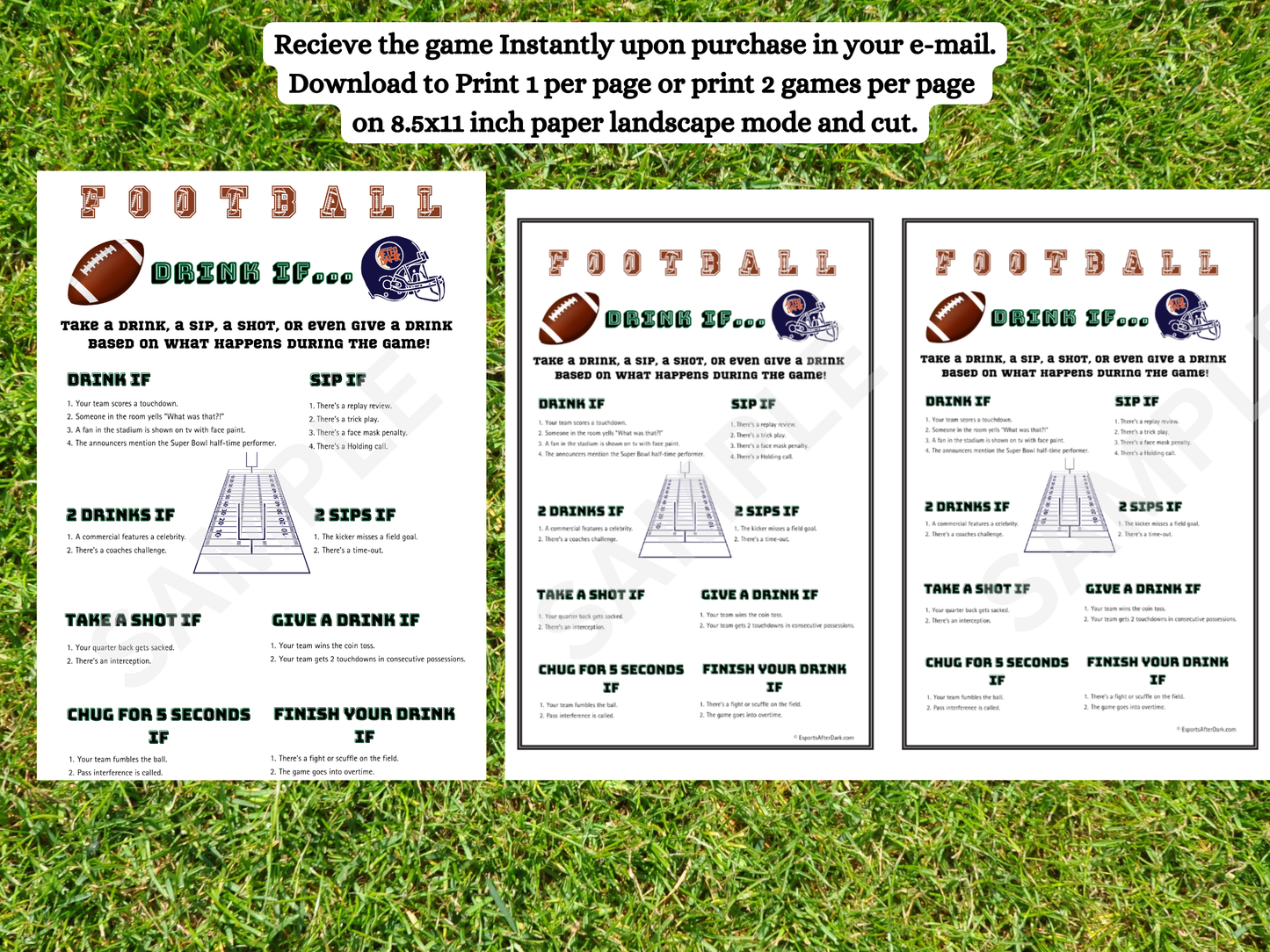 Football Drink If - Instant Download