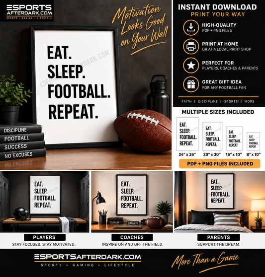 eat sleep football repeat
