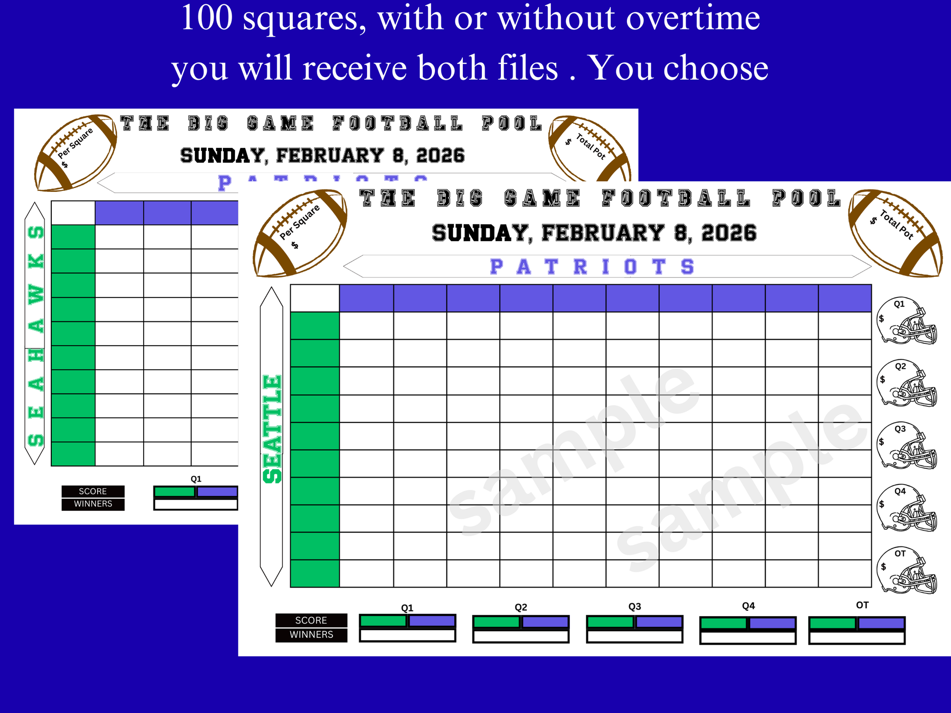 Game Day Football Squares