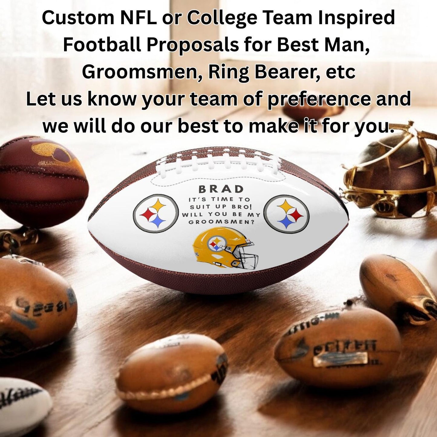 Groomsmen Proposal, Personalized Groomsmen Proposal, Football Proposal, Will You Be My Best Man, Will You Be My Groomsman